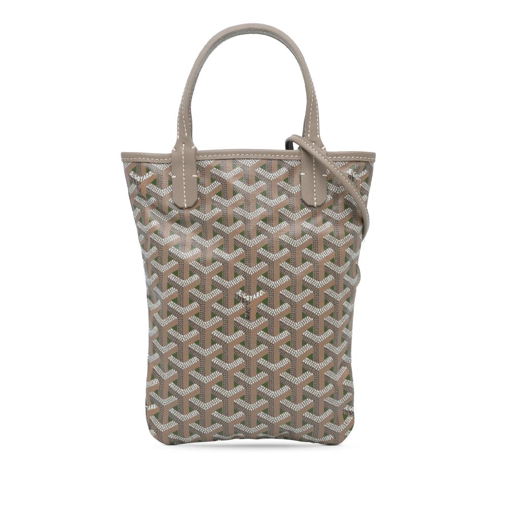 Goyard AB Goyard Gray Coated Canvas Fabric Goyardine Poitiers Claire Voie France