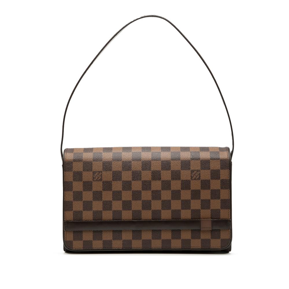 Louis Vuitton B Louis Vuitton Brown Damier Canvas Fabric Damier Ebene Tribeca Long France