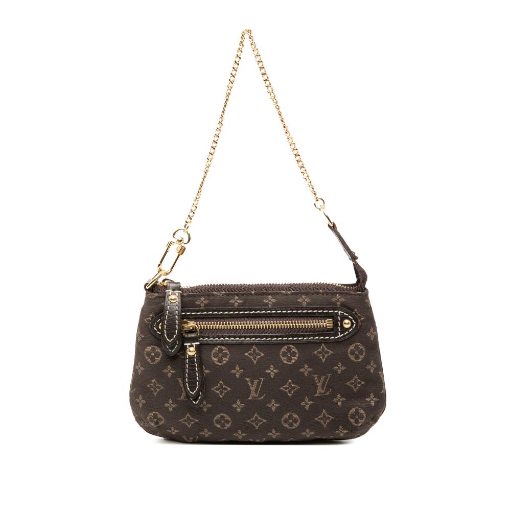 Louis Vuitton B Louis Vuitton Brown Dark Brown Canvas Fabric Monogram Idylle Mini Pochette Accessoires France