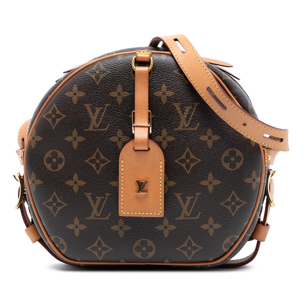 Louis Vuitton B Louis Vuitton Brown Monogram Canvas Fabric Monogram Boite Chapeaux Souple MM Italy