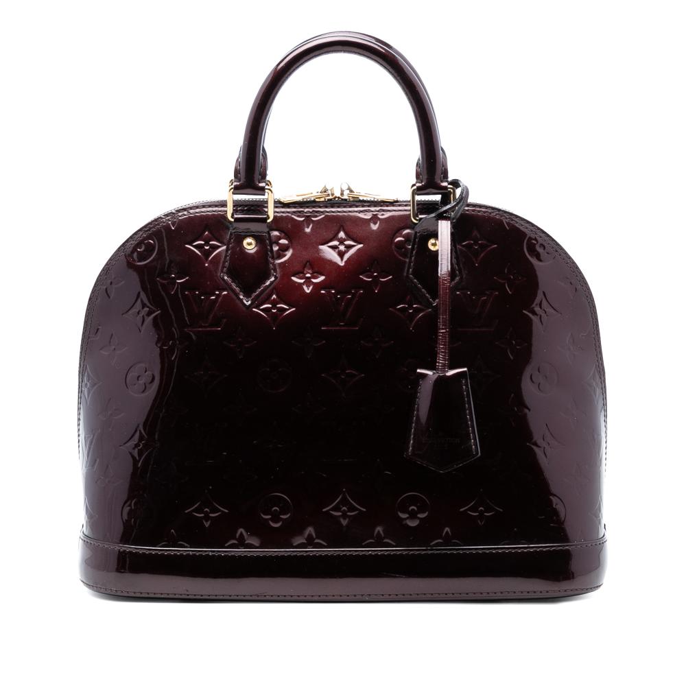 Louis Vuitton B Louis Vuitton Purple Vernis Leather Leather Monogram Vernis Alma PM France