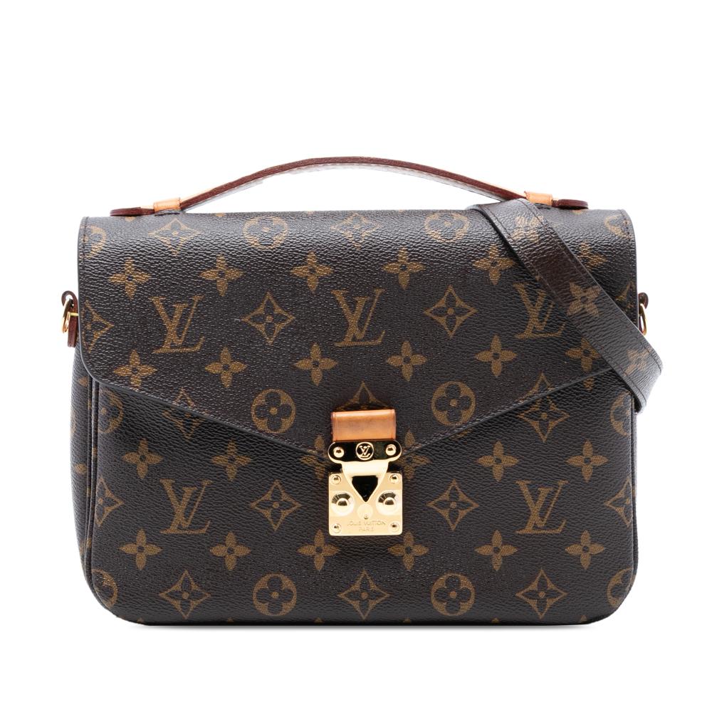 Louis Vuitton AB Louis Vuitton Brown Monogram Canvas Fabric Monogram Pochette Metis France