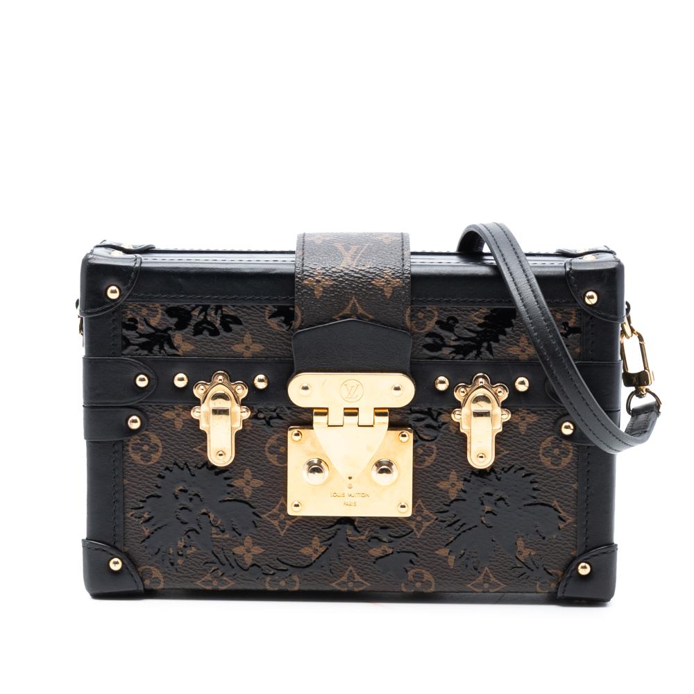 Louis Vuitton AB Louis Vuitton Brown Monogram Canvas Fabric Monogram Blossom Petite Malle France