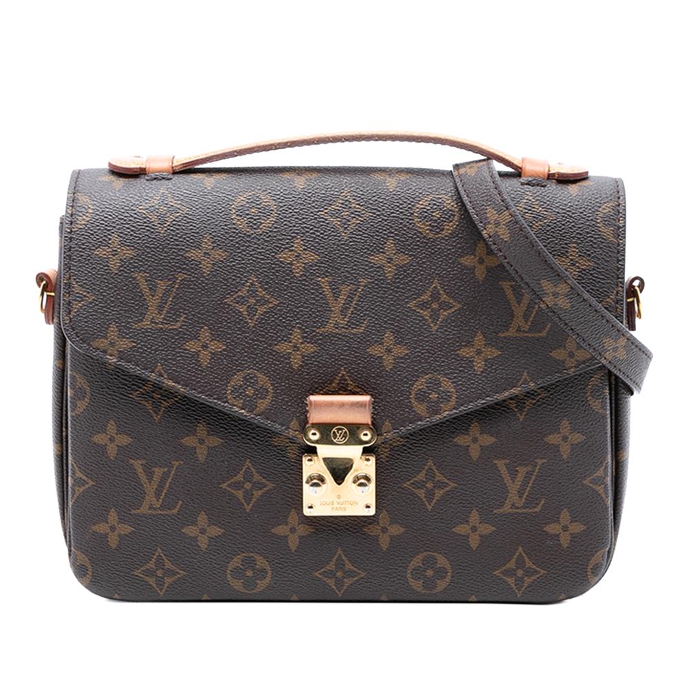 Louis Vuitton B Louis Vuitton Brown Monogram Canvas Fabric Monogram Pochette Metis France