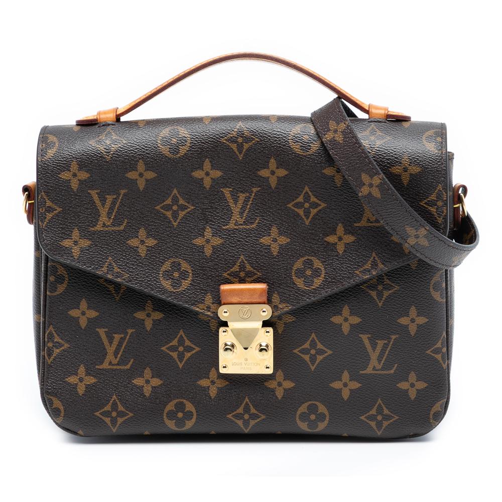 Louis Vuitton B Louis Vuitton Brown Monogram Canvas Fabric Monogram Pochette Metis France