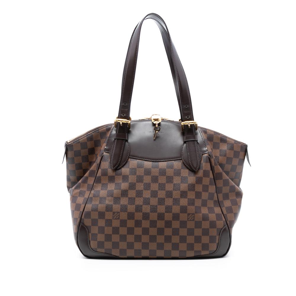 Louis Vuitton B Louis Vuitton Brown Damier Canvas Fabric Damier Ebene Verona GM France