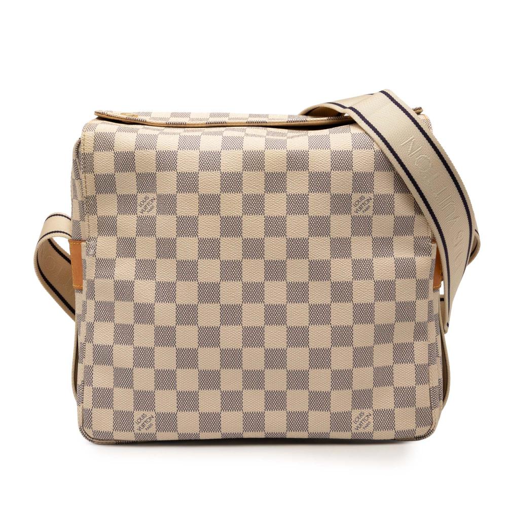 Louis Vuitton B Louis Vuitton White Damier Canvas Fabric Damier Azur Naviglio France