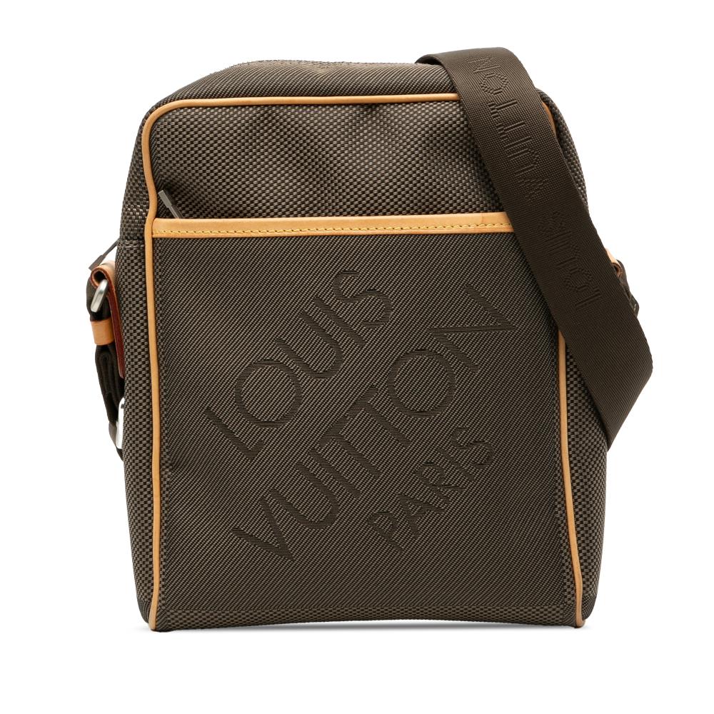 Louis Vuitton B Louis Vuitton Brown Canvas Fabric Damier Geant Citadin Messenger Bag France