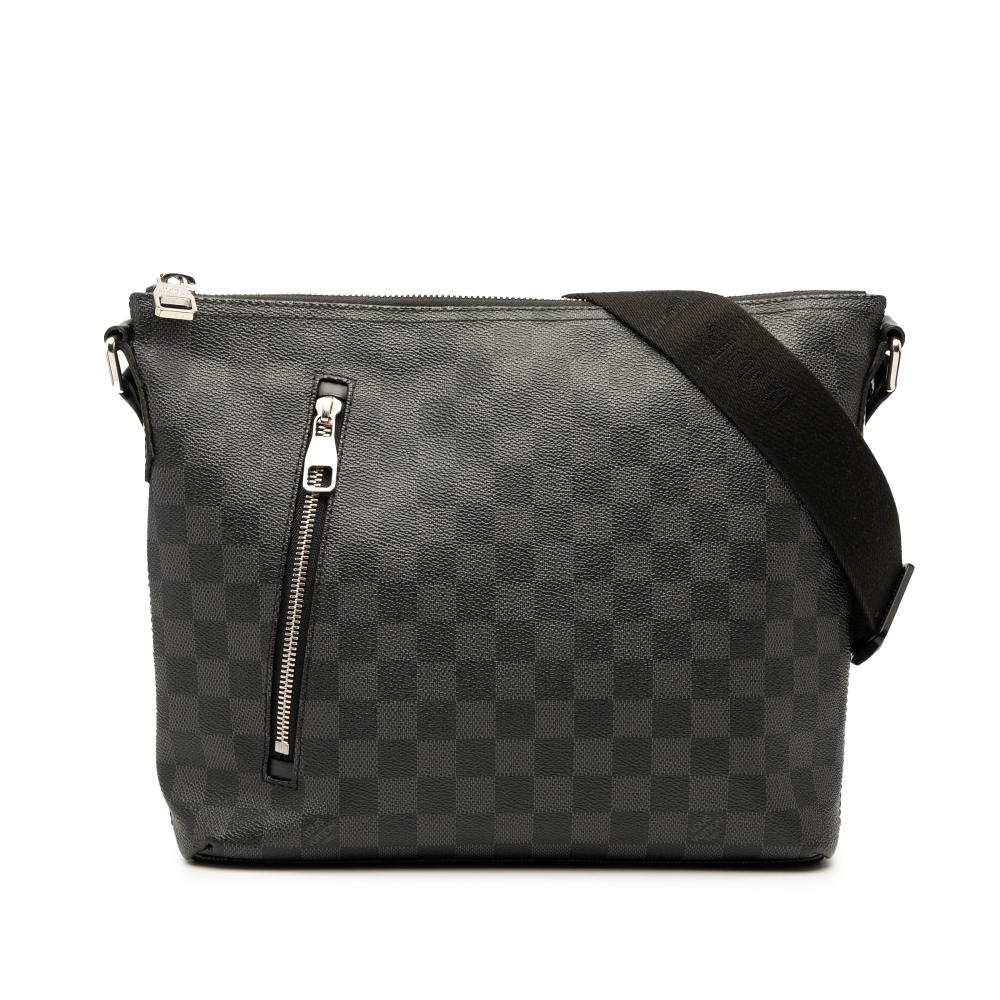 Louis Vuitton B Louis Vuitton Black Damier Canvas Fabric Damier Graphite Mick PM France