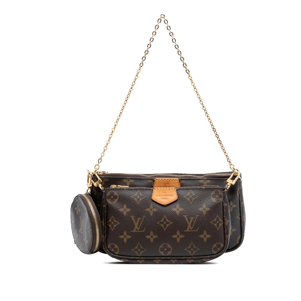 Louis Vuitton B Louis Vuitton Brown Monogram Canvas Fabric Monogram Multi Pochette Accessoires France