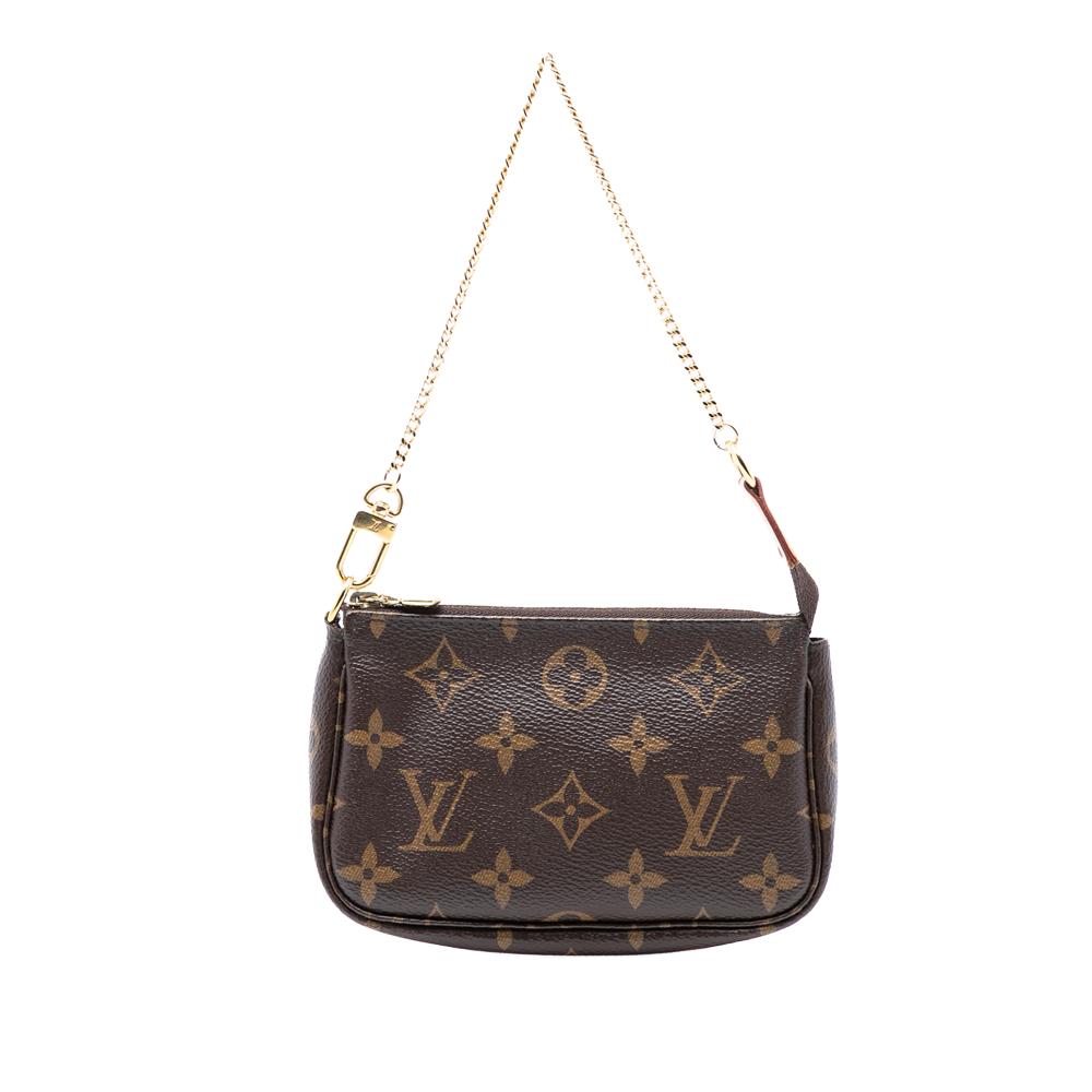Louis Vuitton AB Louis Vuitton Brown Monogram Canvas Fabric Monogram Mini Pochette Accessoires Spain