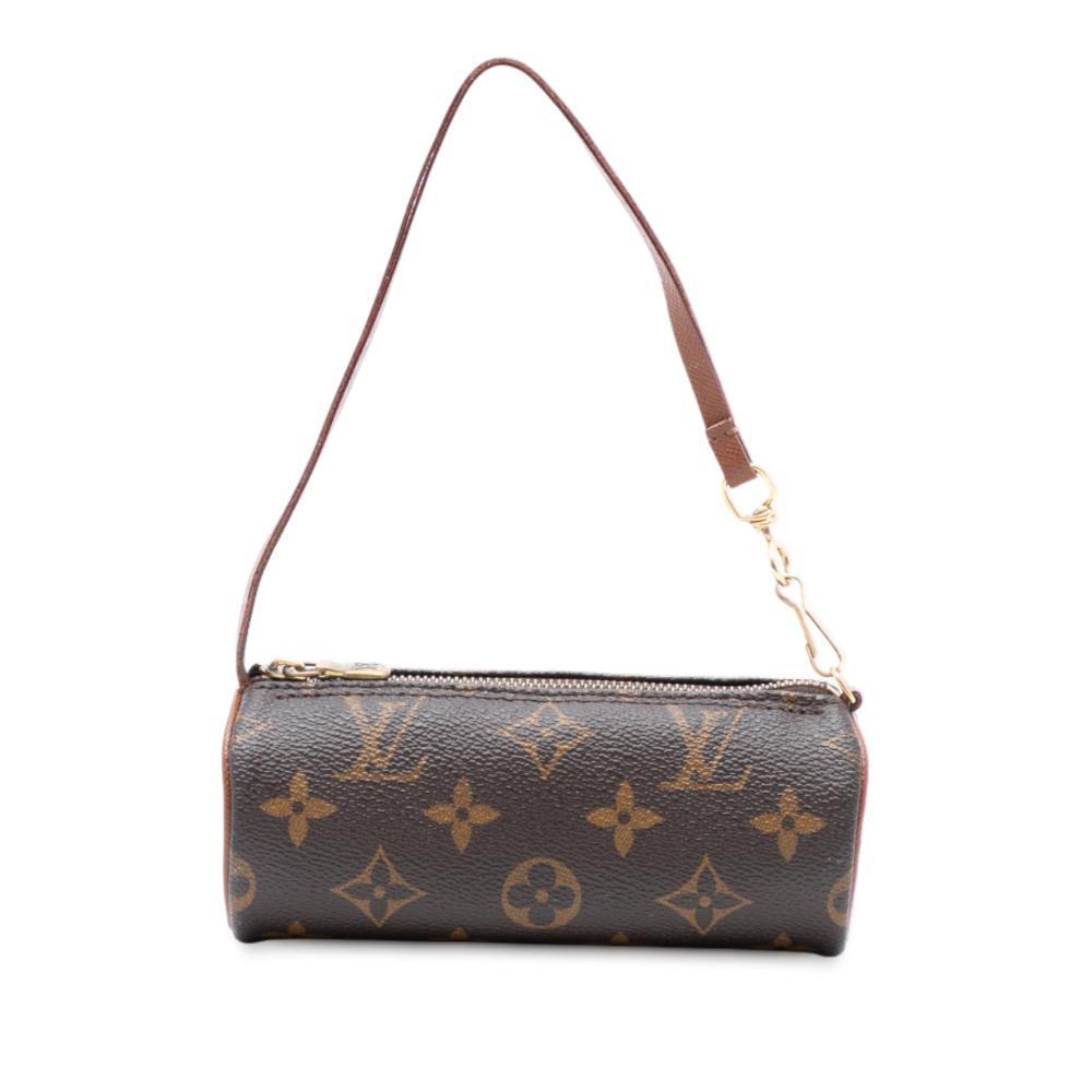 Louis Vuitton B Louis Vuitton Brown Monogram Canvas Fabric Monogram Papillon Pochette France