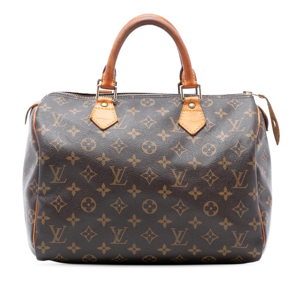 Louis Vuitton B Louis Vuitton Brown Monogram Canvas Fabric Monogram Speedy 30 France