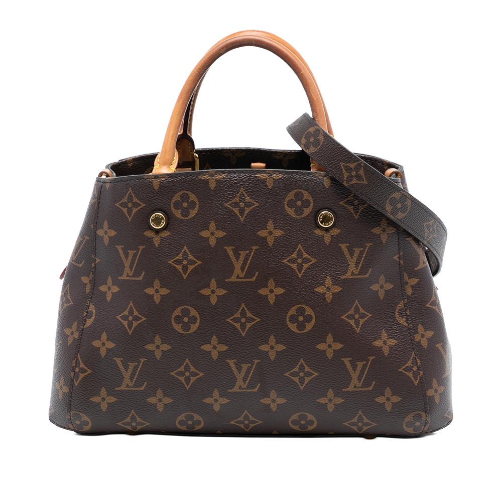 Louis Vuitton B Louis Vuitton Brown Monogram Canvas Fabric Monogram Montaigne BB Spain