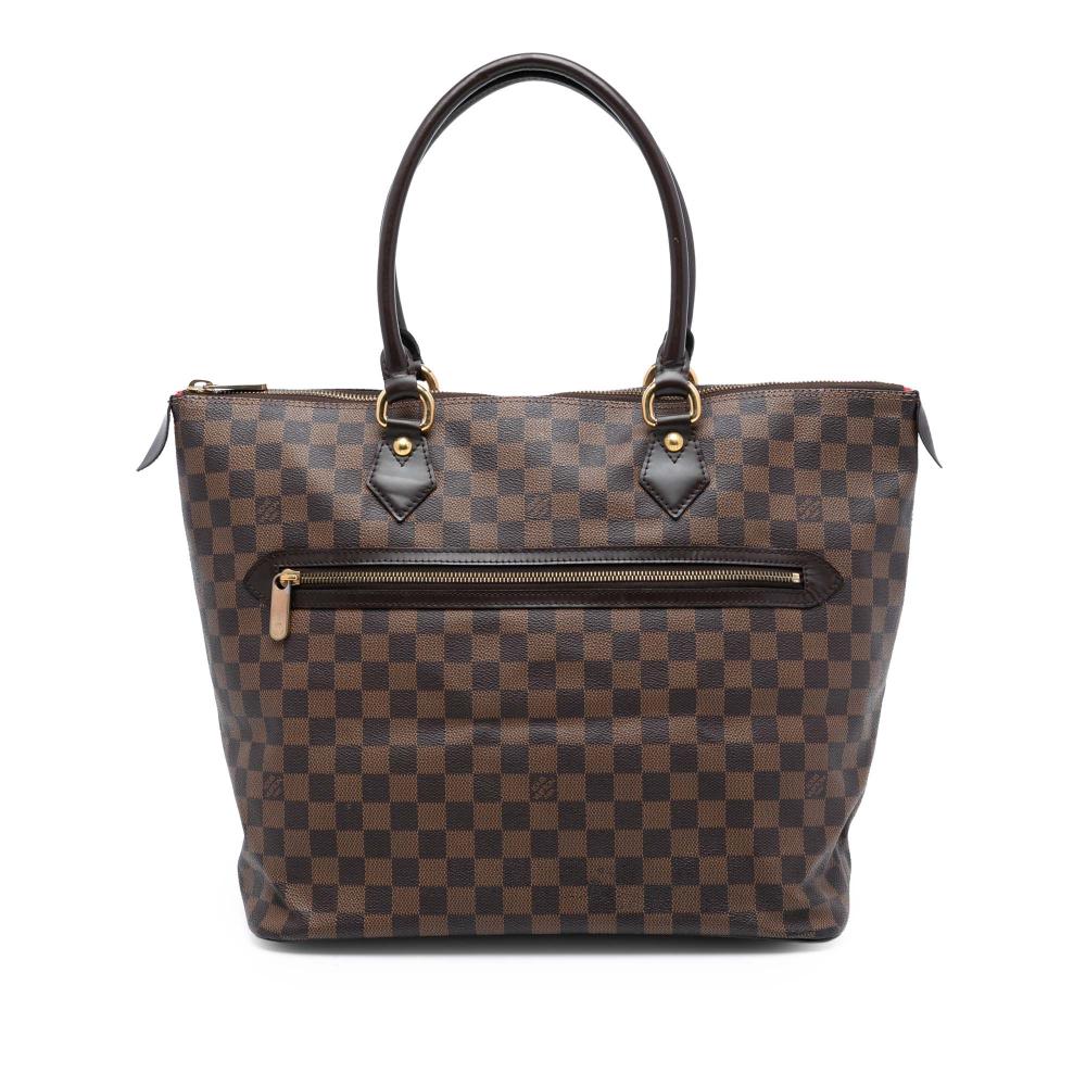 Louis Vuitton B Louis Vuitton Brown Damier Canvas Fabric Damier Ebene Saleya GM France