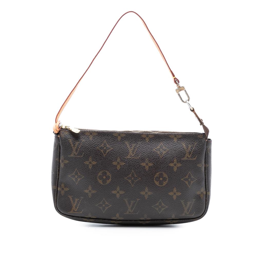 Louis Vuitton B Louis Vuitton Brown Monogram Canvas Fabric Monogram Pochette Accessoires France