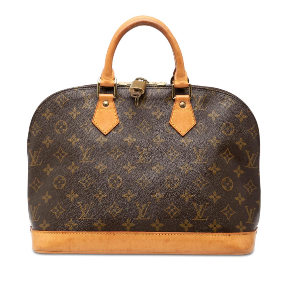 Louis Vuitton B Louis Vuitton Brown Monogram Canvas Fabric Monogram Alma PM France