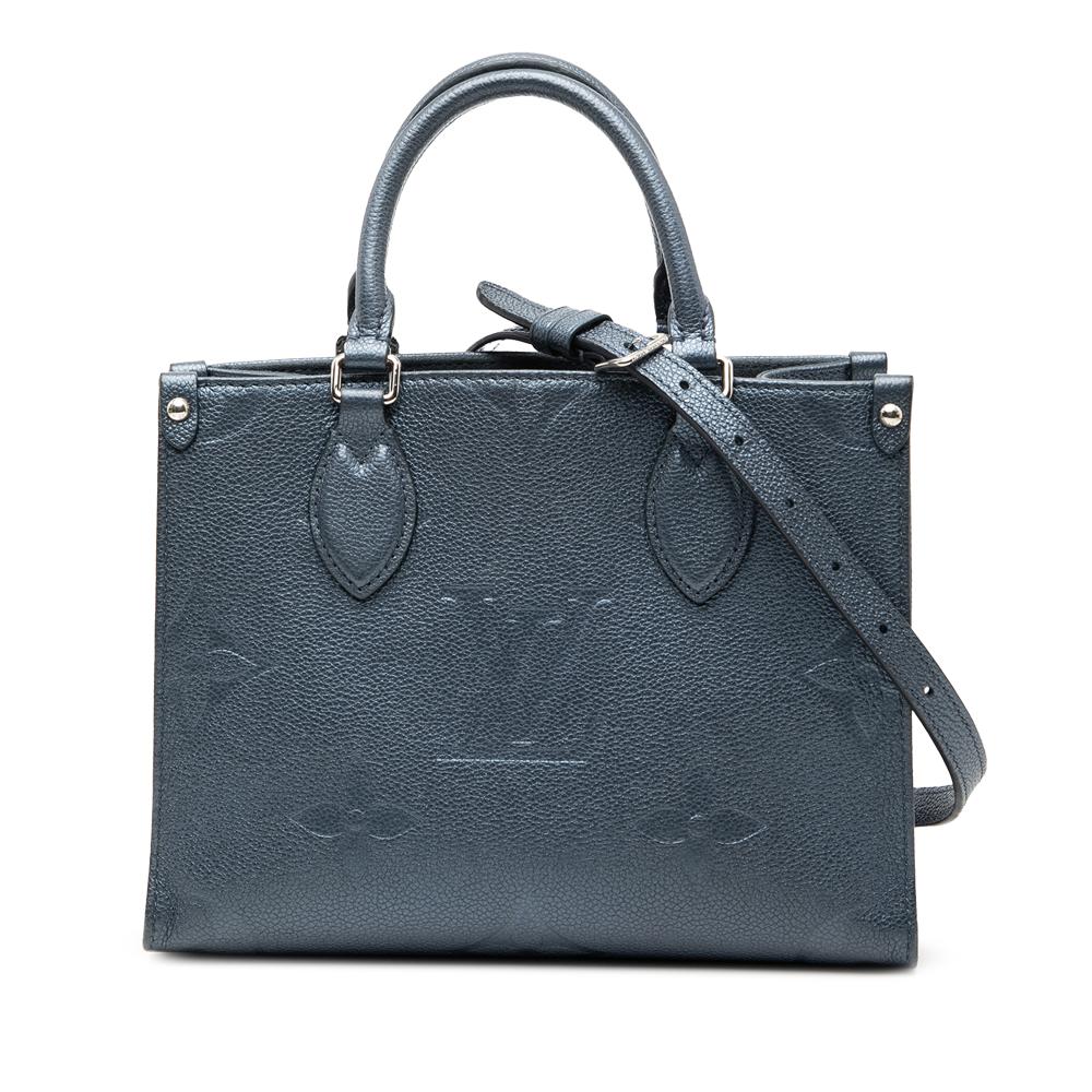 Louis Vuitton Blue Metallic Monogram Giant Empreinte Onthego PM France