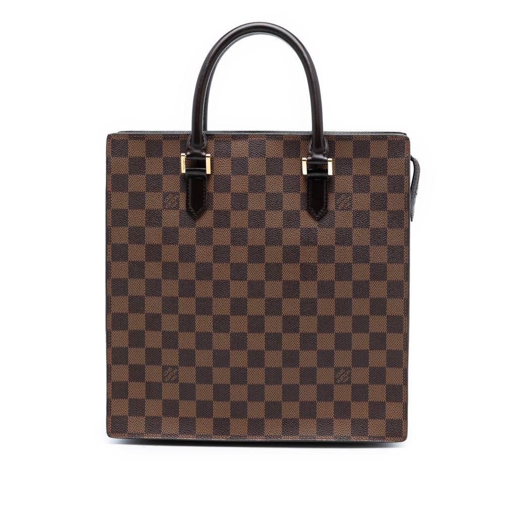 Louis Vuitton AB Louis Vuitton Brown Damier Canvas Fabric Damier Ebene Venice Sac Plat France