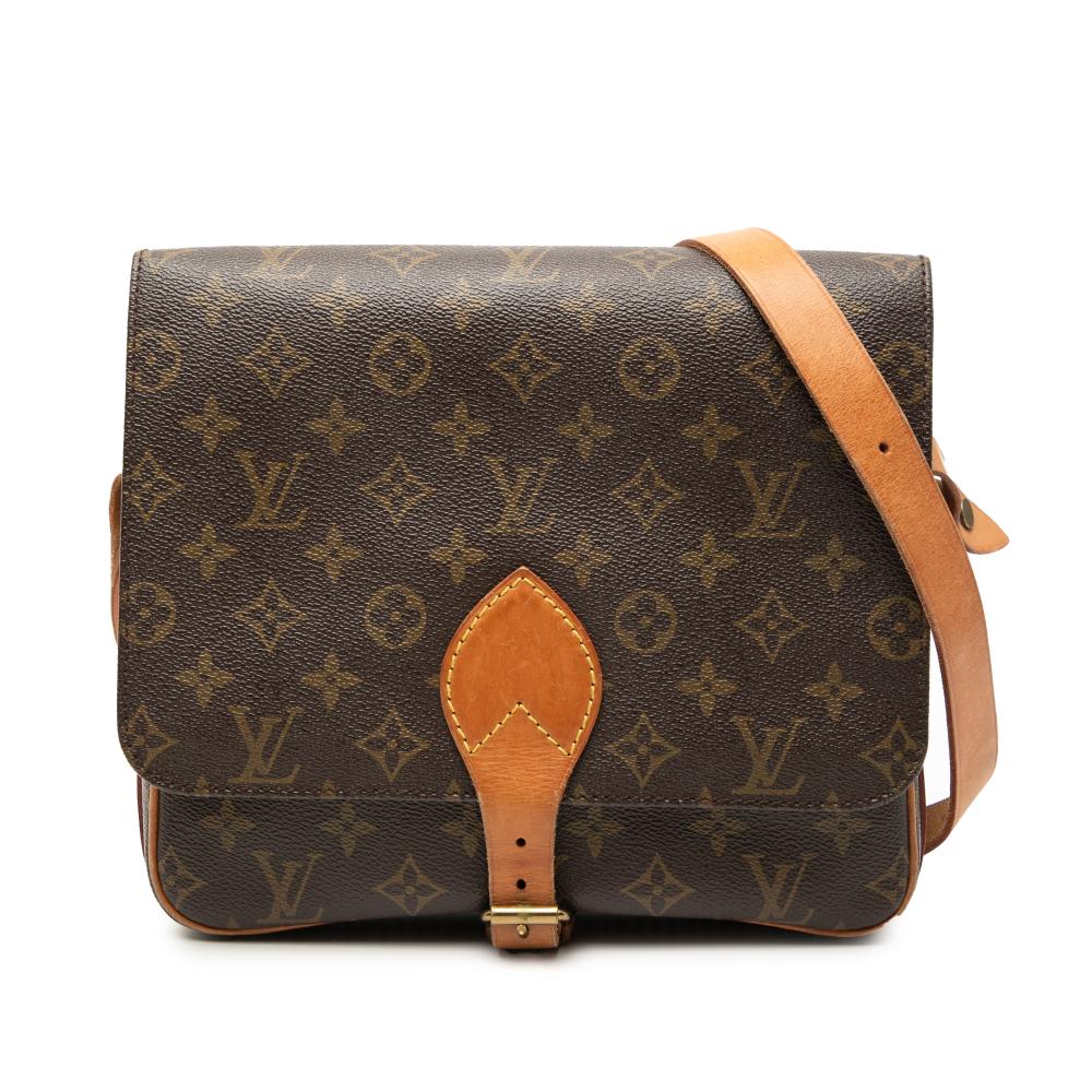 Louis Vuitton B Louis Vuitton Brown Monogram Canvas Fabric Monogram Cartouchiere GM France