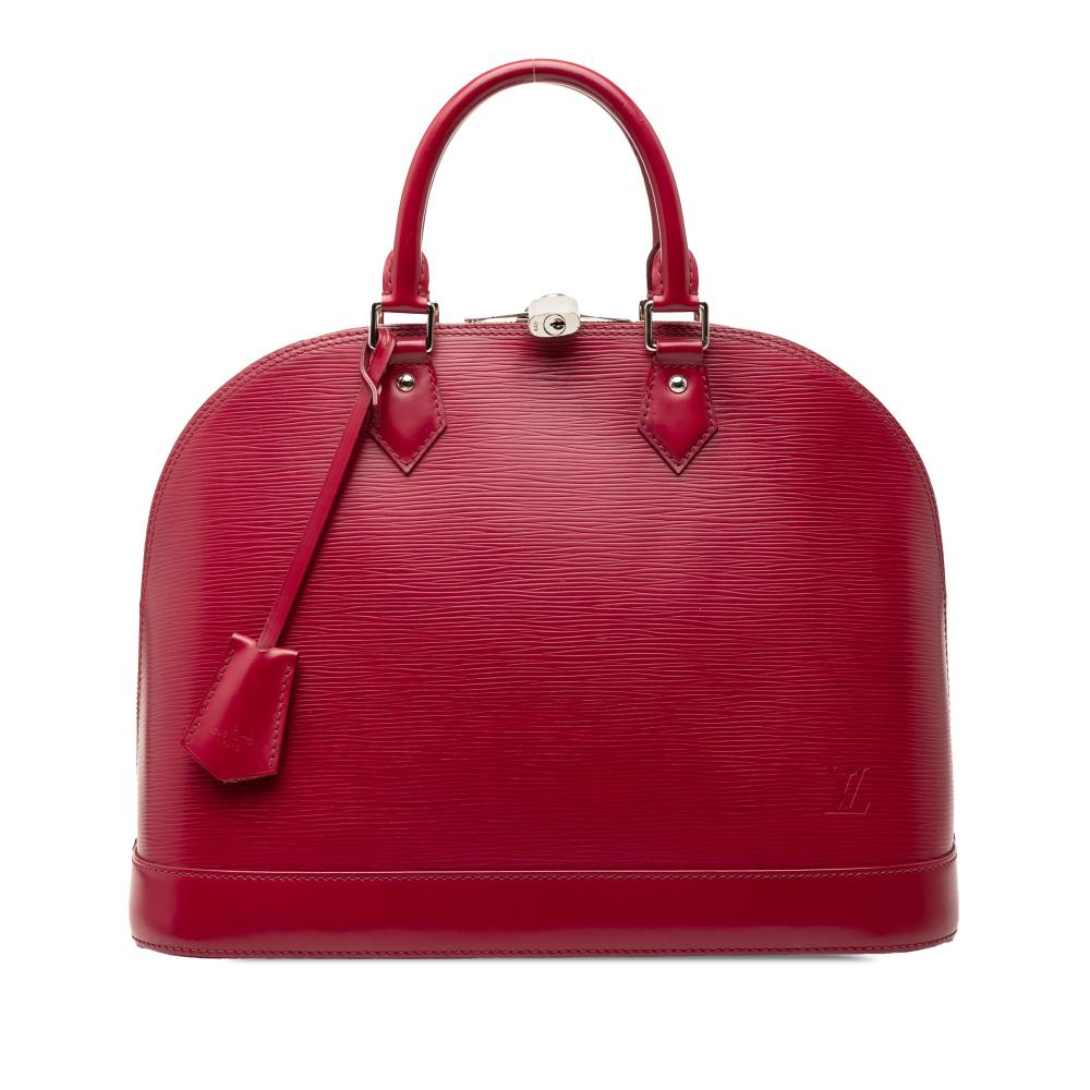 Louis Vuitton B Louis Vuitton Red Epi Leather Leather Epi Alma MM France