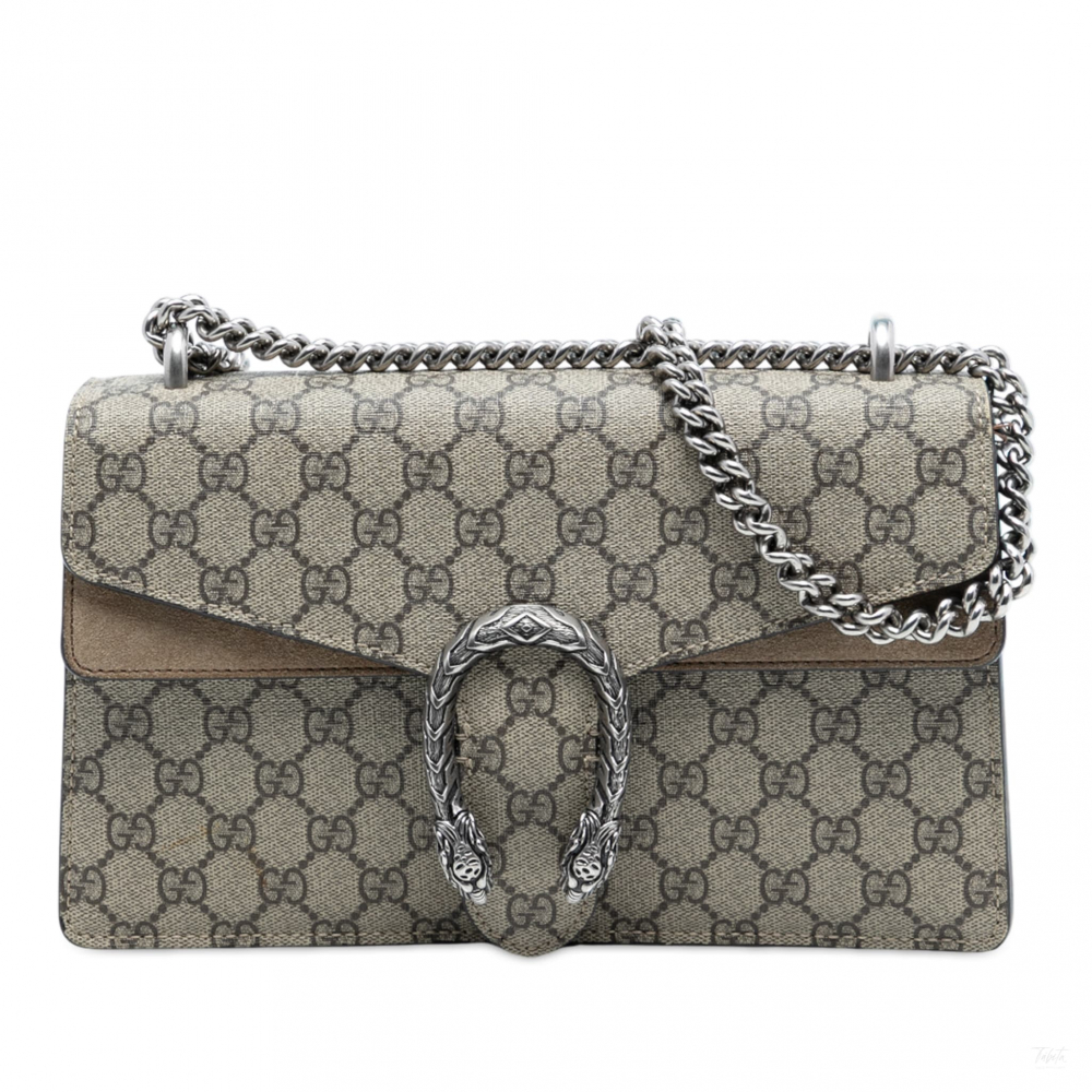 Gucci Dionysus Medium Canvas Flap Handbag GG Supreme