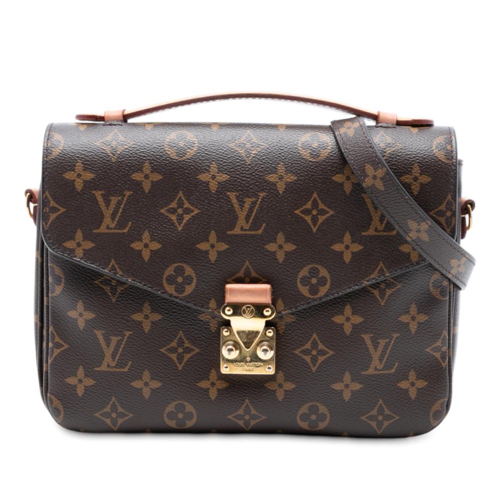 Louis Vuitton B Louis Vuitton Brown Monogram Canvas Fabric Monogram Pochette Metis France