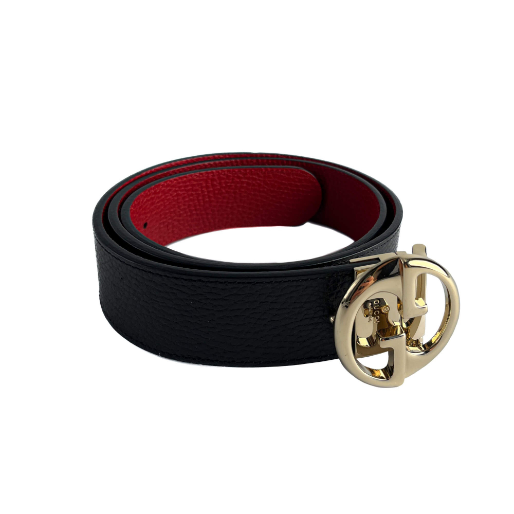 Gucci Wide Leather Reversible Belt 90/36 Black