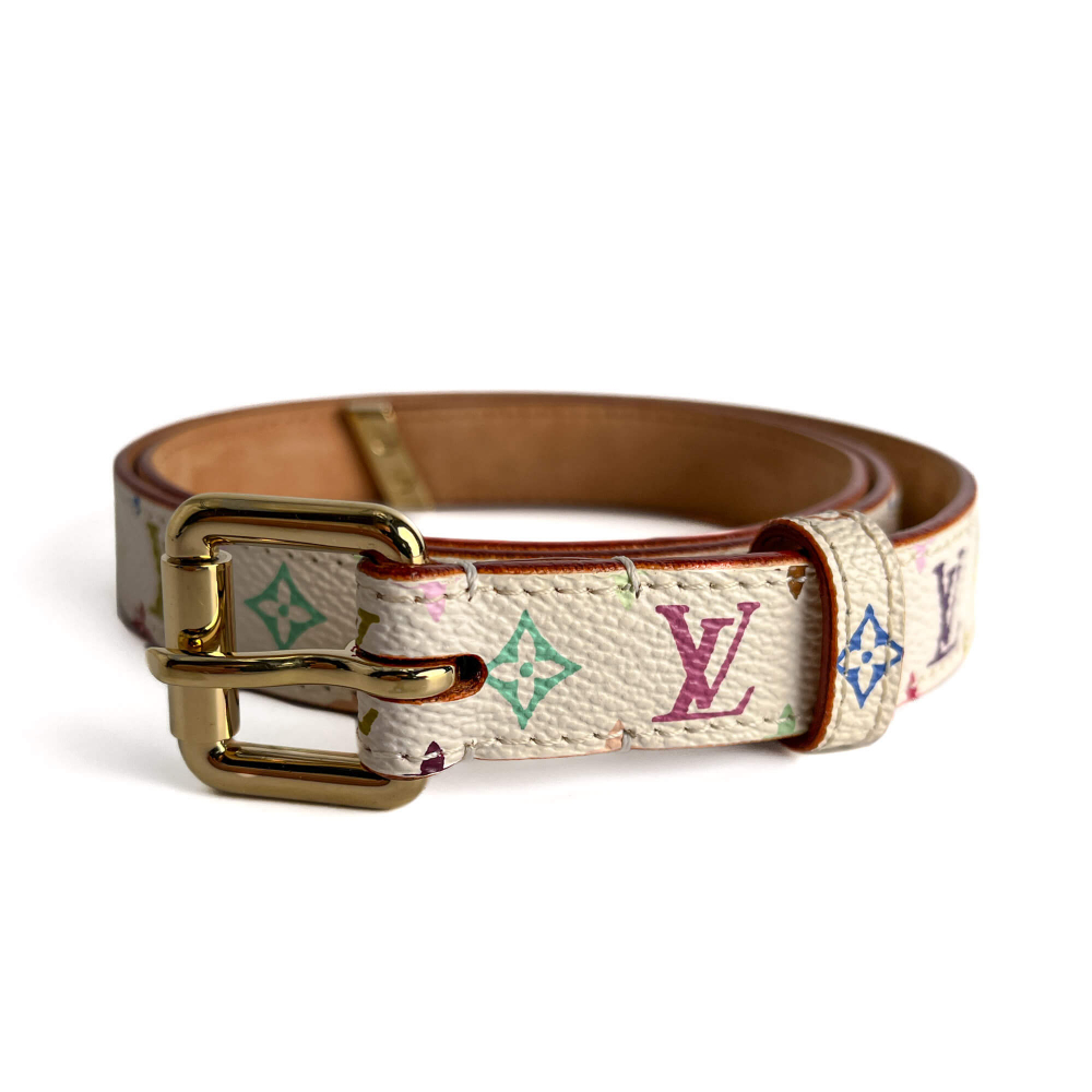 Louis Vuitton Thin Belt Murakami Canvas 80/32 Multicolor