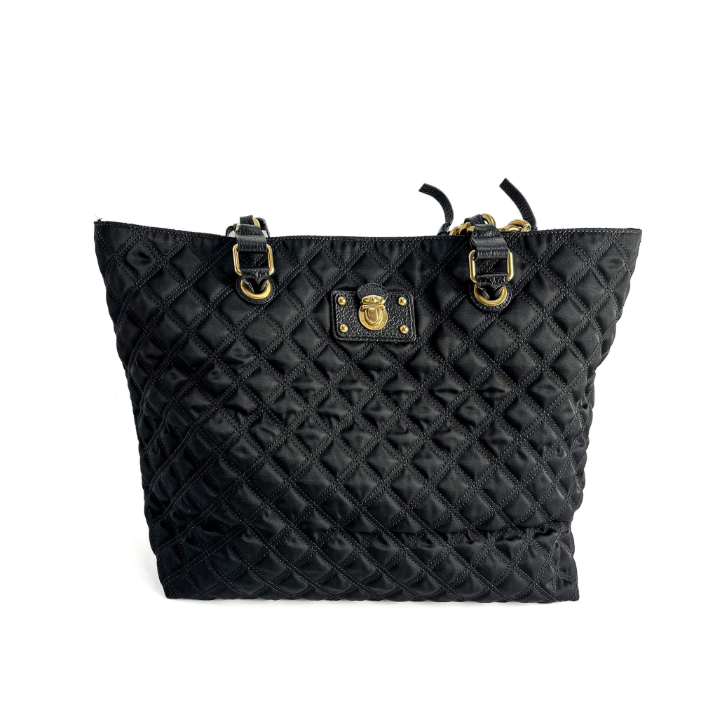 Marc Jacobs Tote Shoulder Bag Nylon Black