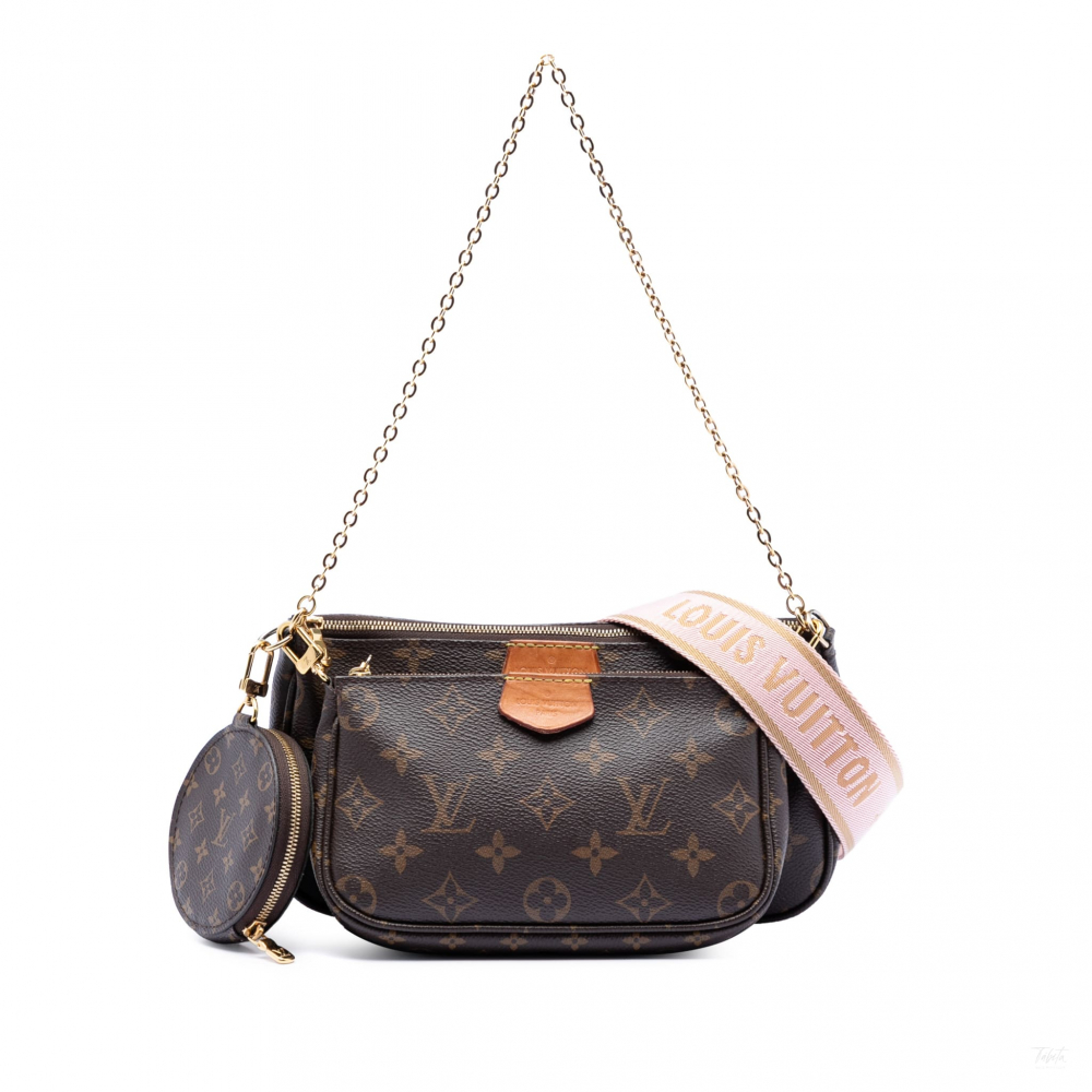 Louis Vuitton Multi Pochette Accessoires Canvas Pouch Crossbody Monogram