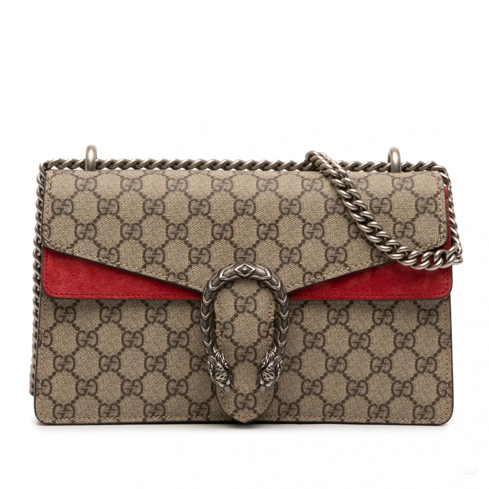 Gucci Dionysus Medium Canvas Flap Handbag GG Supreme