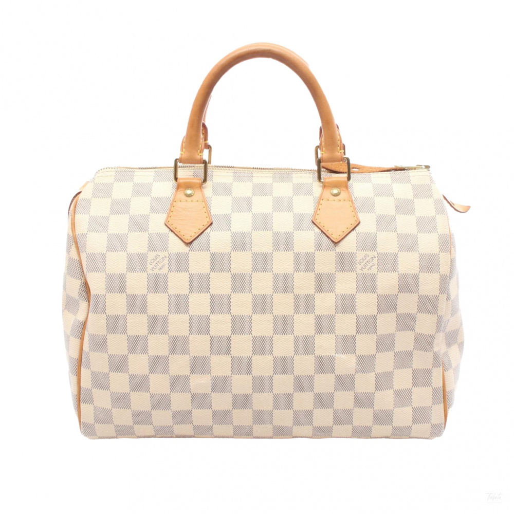 Louis Vuitton Speedy 30 Canvas Trunk Crossbody Damier Azur