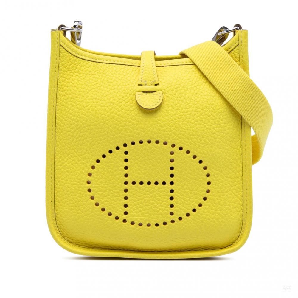 Hermès Evelyne 16 TPM Clemence Leather Hobo Crossbody Lime