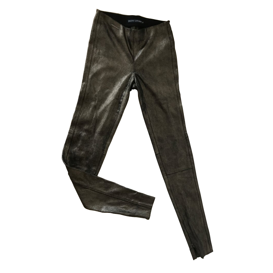 Ralph Lauren Blue Label Pantalon skinny en cuir 