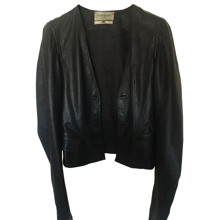 Yves Saint Laurent Leder Jacke