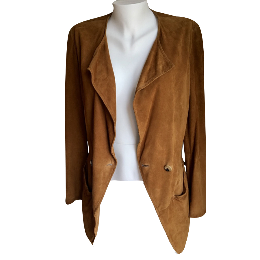 Yves Saint Laurent Wildleder Jacke