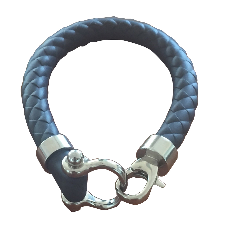 Omega Leather Bracelet