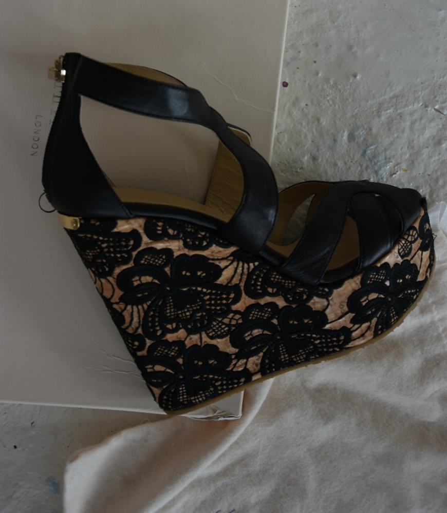 Jimmy Choo 'Perla' Wedge Sandals