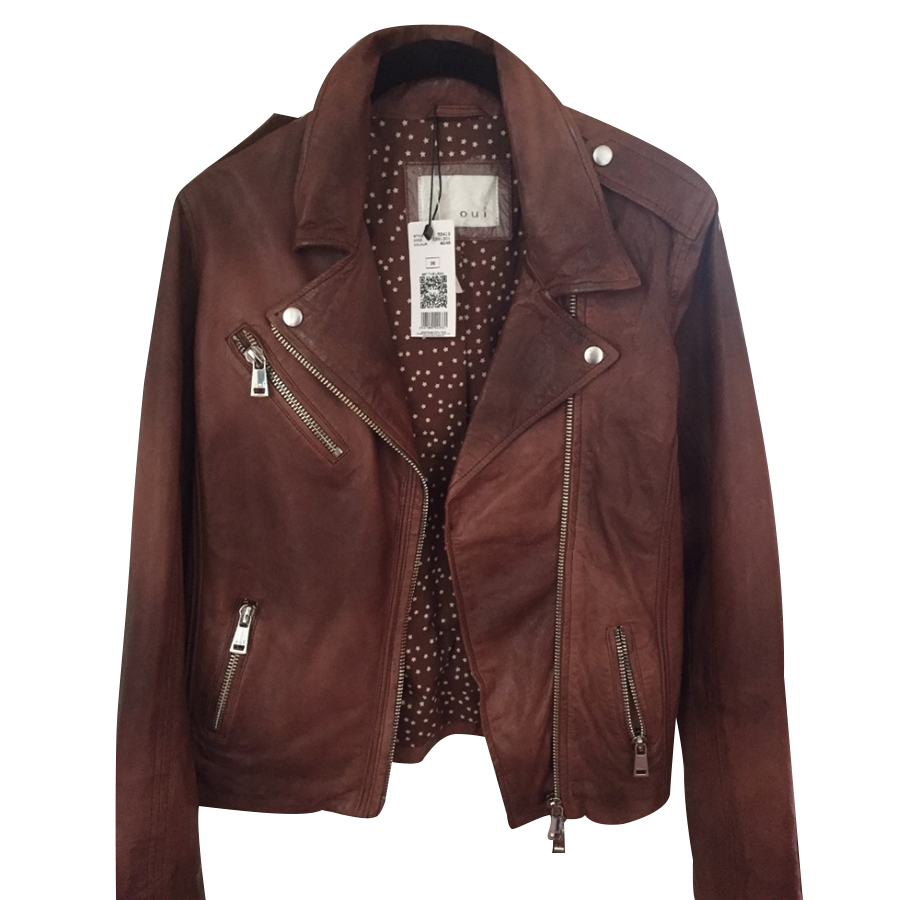 Oui Veste en cuir