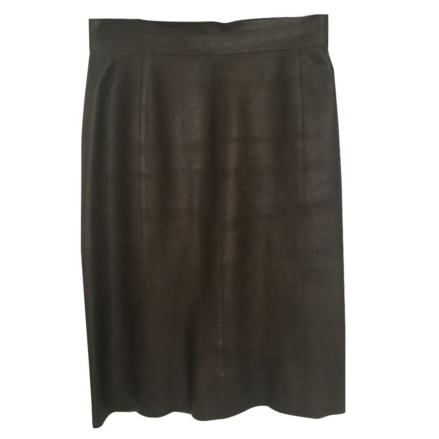 Akris Jupe en cuir