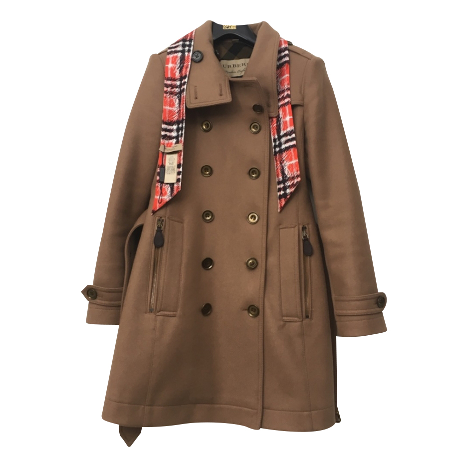 Burberry Manteau & Foulard en soie