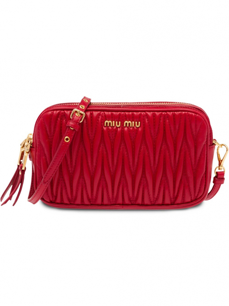 Miu Miu Leather Quilted Crossbody Bag
