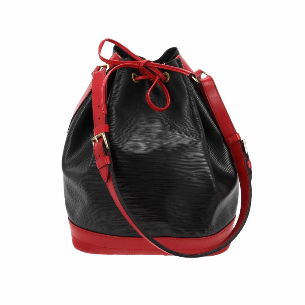 black red bag