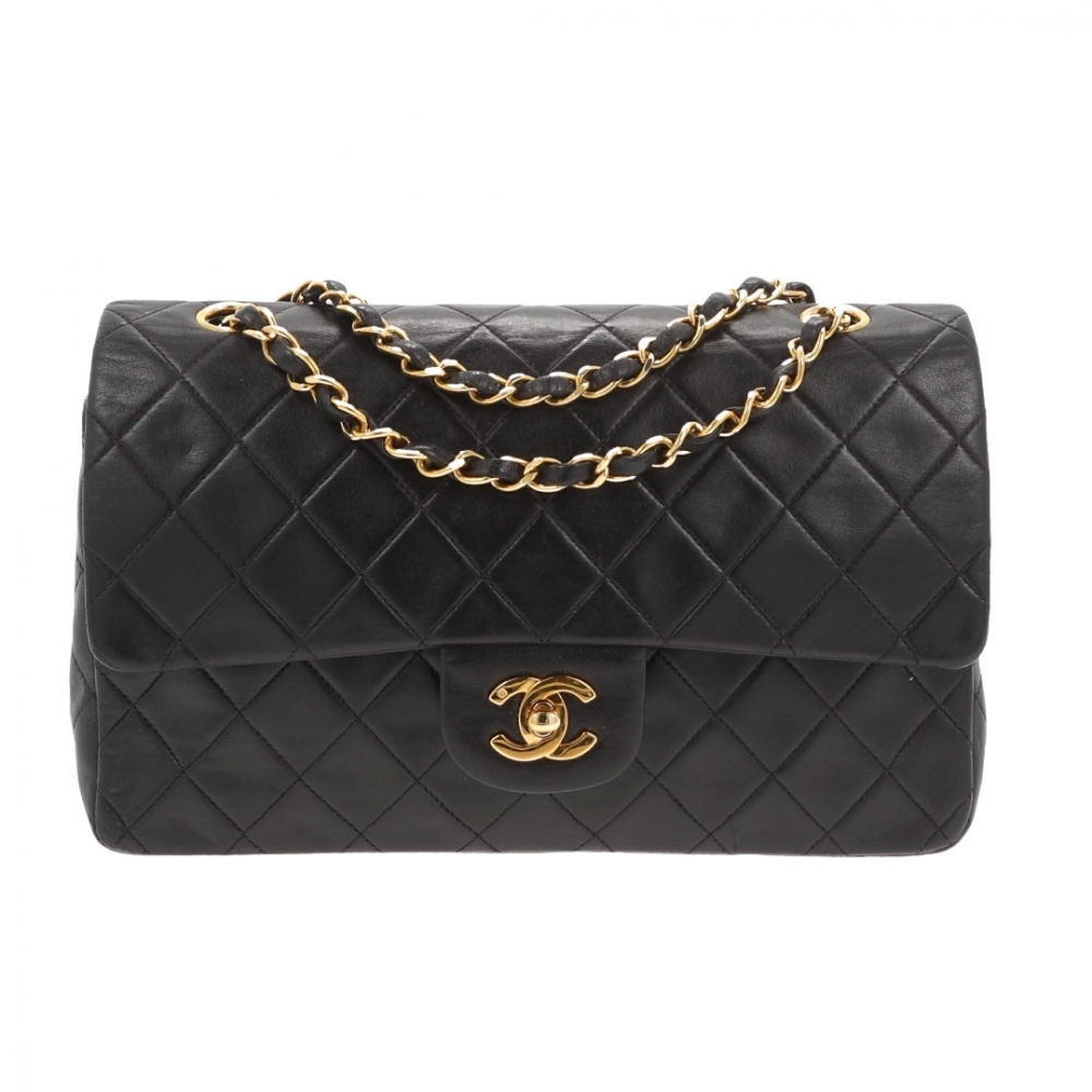 Chanel Timeless Double Flap Bag Medium Black