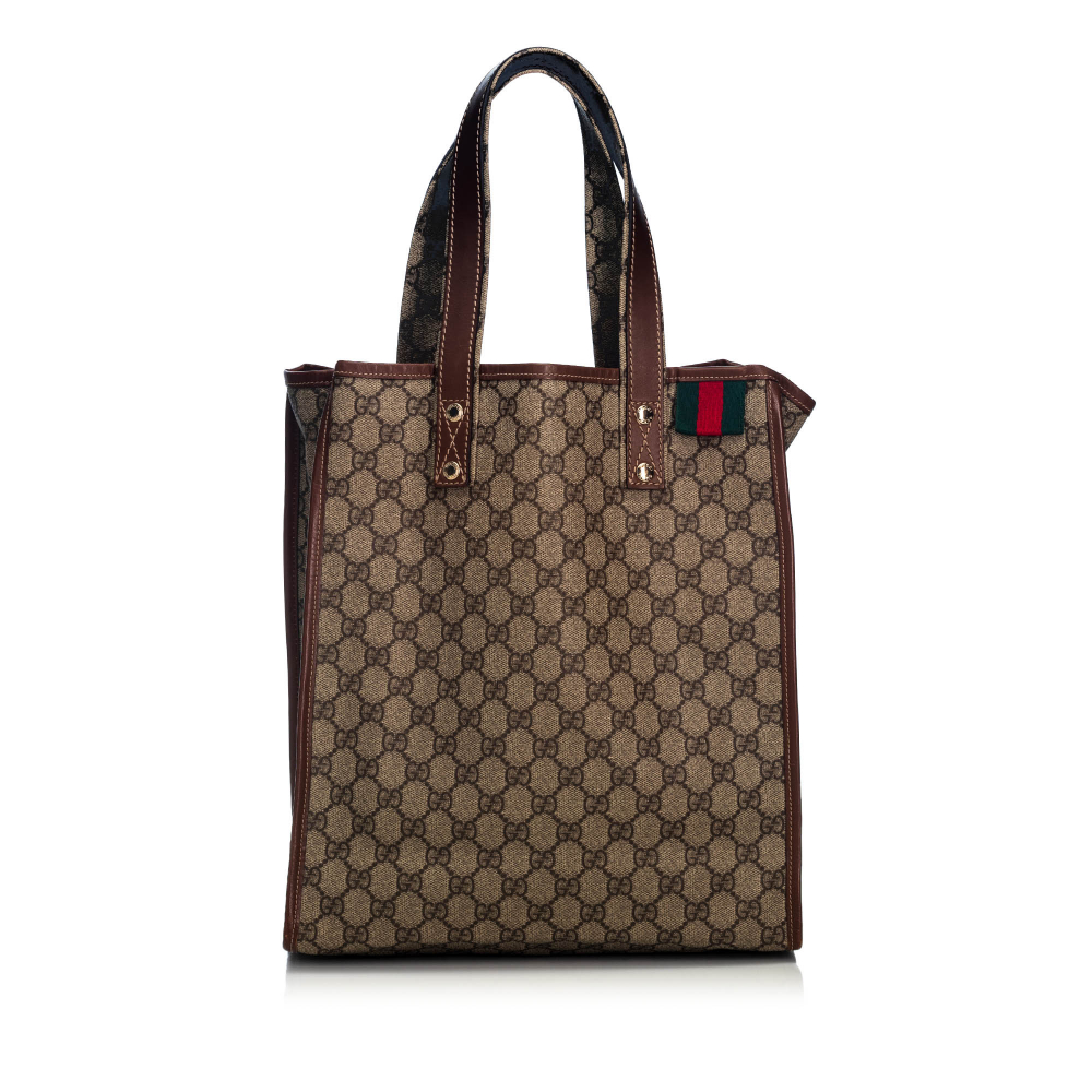 Gucci GG Supreme Web Tote Bag