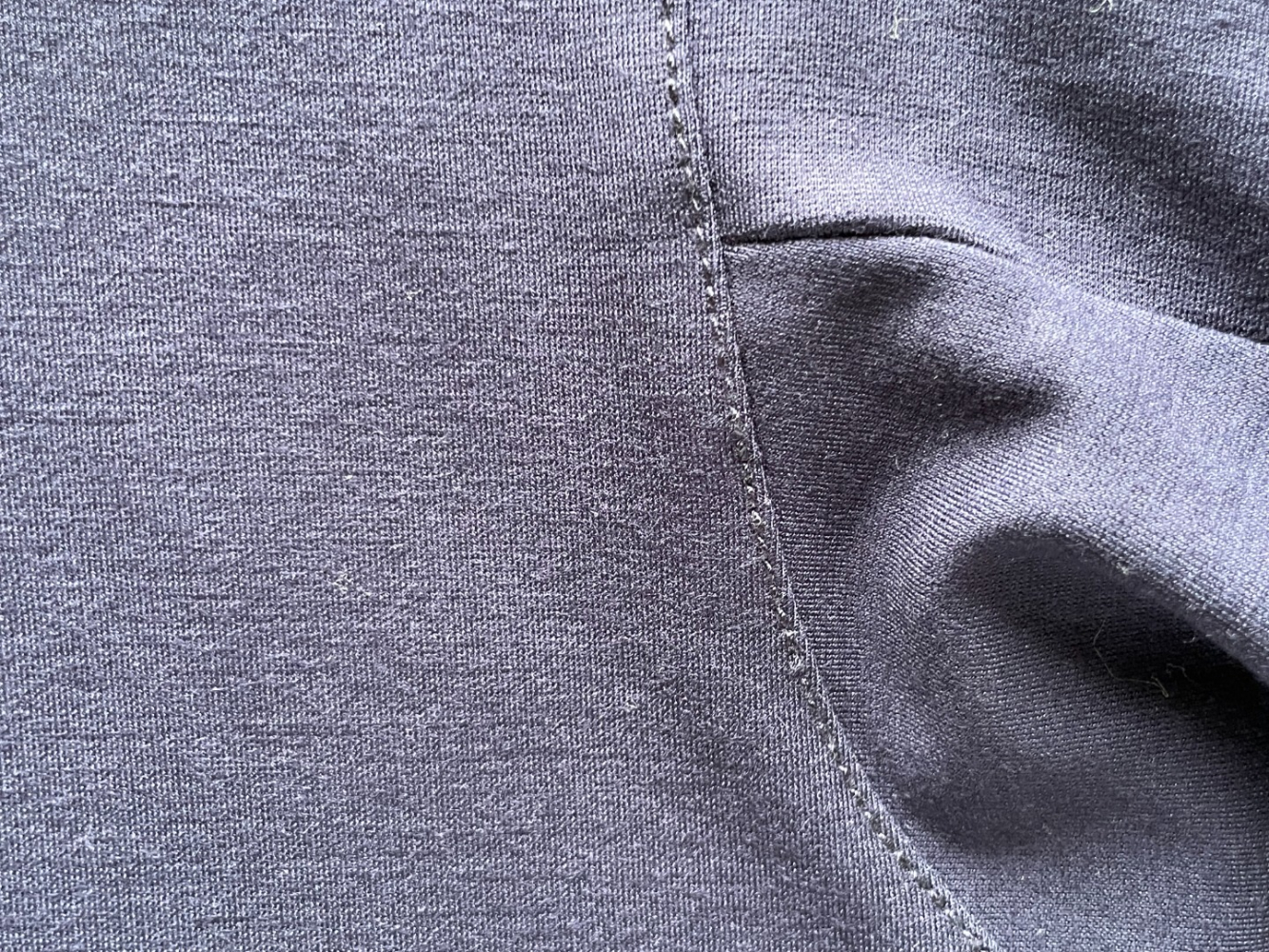 Tibi Modern silhouette:  Tibi's gathered-sleeve relaxed navy top, in a soft viscose blend.