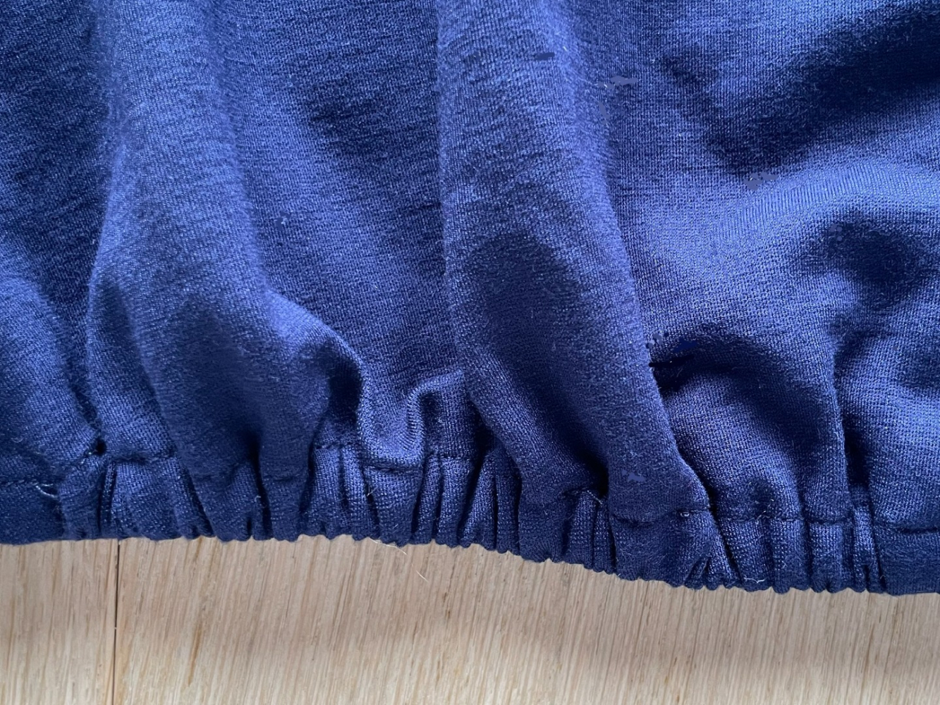 Tibi Modern silhouette:  Tibi's gathered-sleeve relaxed navy top, in a soft viscose blend.