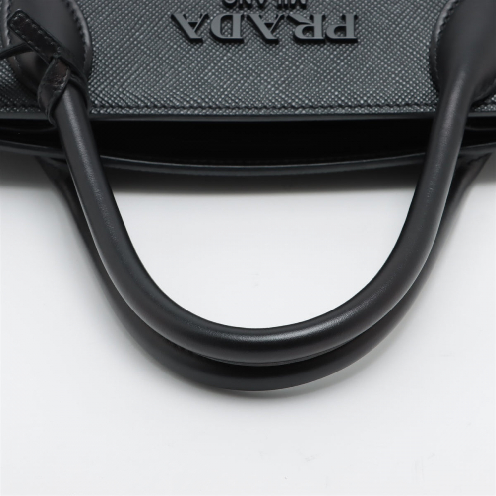 Prada Saffiano City Leather 2-way Black