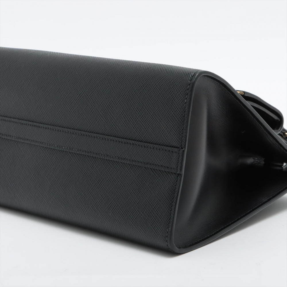 Prada Saffiano City Leather 2-way Black